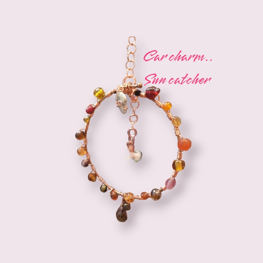 Hand crafted Car charms/ sun catcher hang in your window